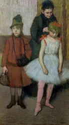 Mujer con dos niñas pequeñas